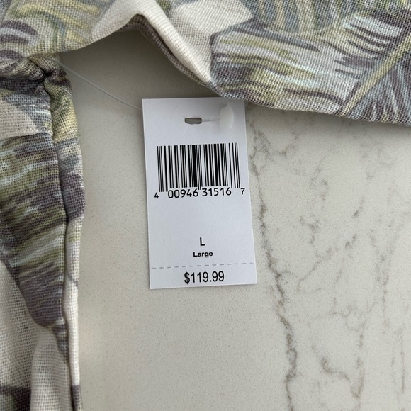 Disneyland Disney Spirit Jersey Mens Large Floral Long Sleeve Button Front Shirt - Picture 10 of 11